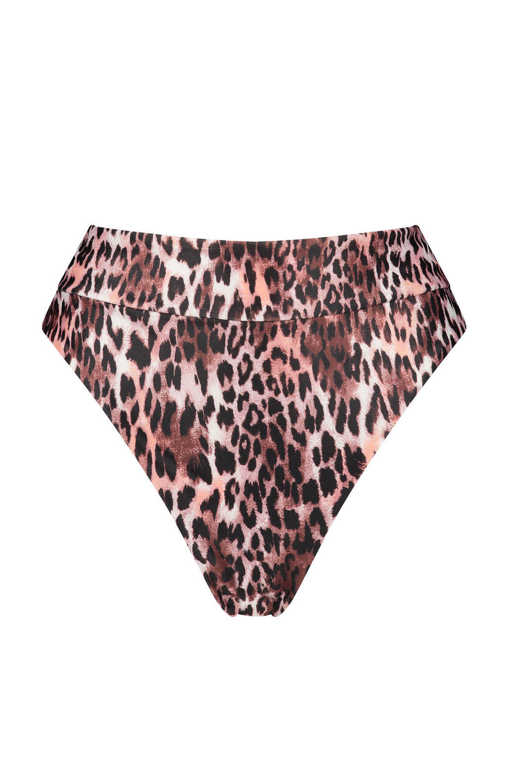 Hunkemöller high leg bikinibroekje Leopard met panterprint bruin/zwart
