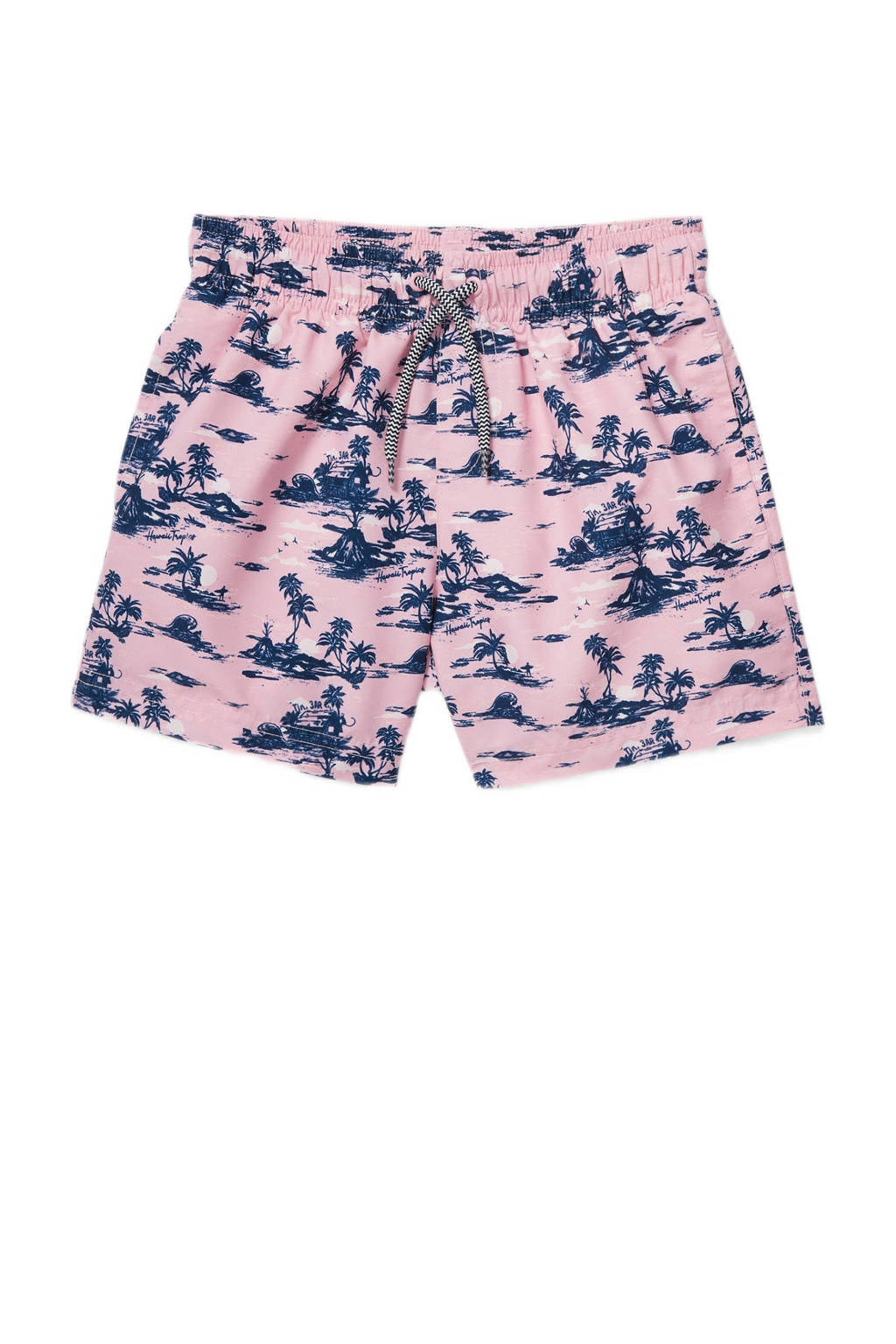 C&A Rodeo zwemshort met all over print roze/donkerblauw, Roze/donkerblauw