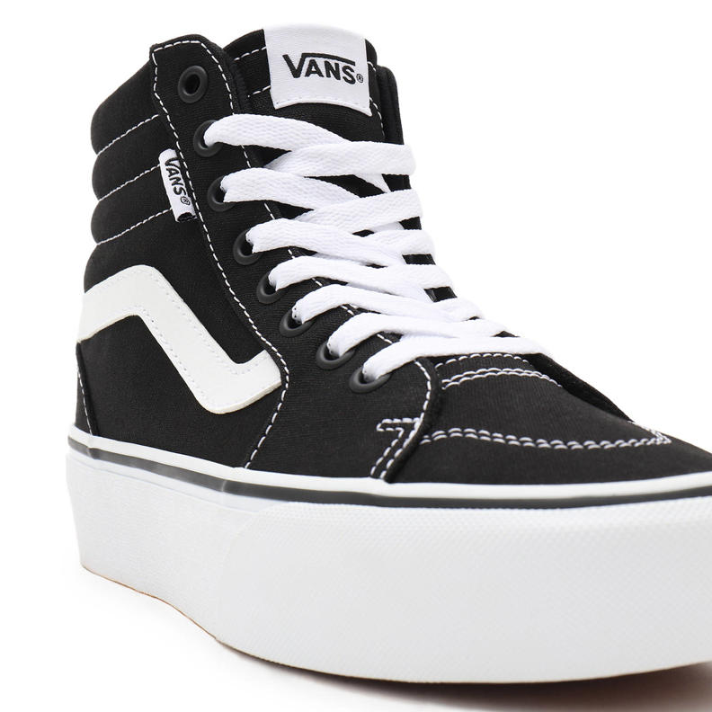 VANS Filmore High Platform sneakers zwart/wit wehkamp