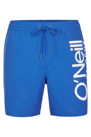 zwemshort Cali met logo blauw