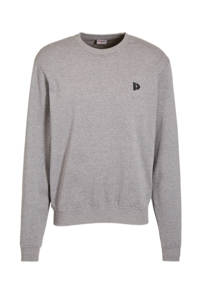 Donnay   fleece sportsweater grijs, Grijs