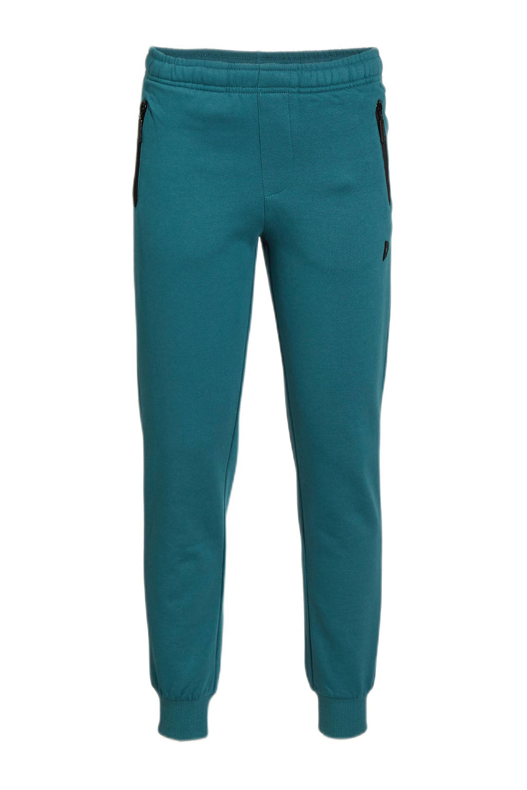 Petrolkleurige jongens en meisjes Donnay trainingsbroek van polyester met regular fit, regular waist en elastische tailleband