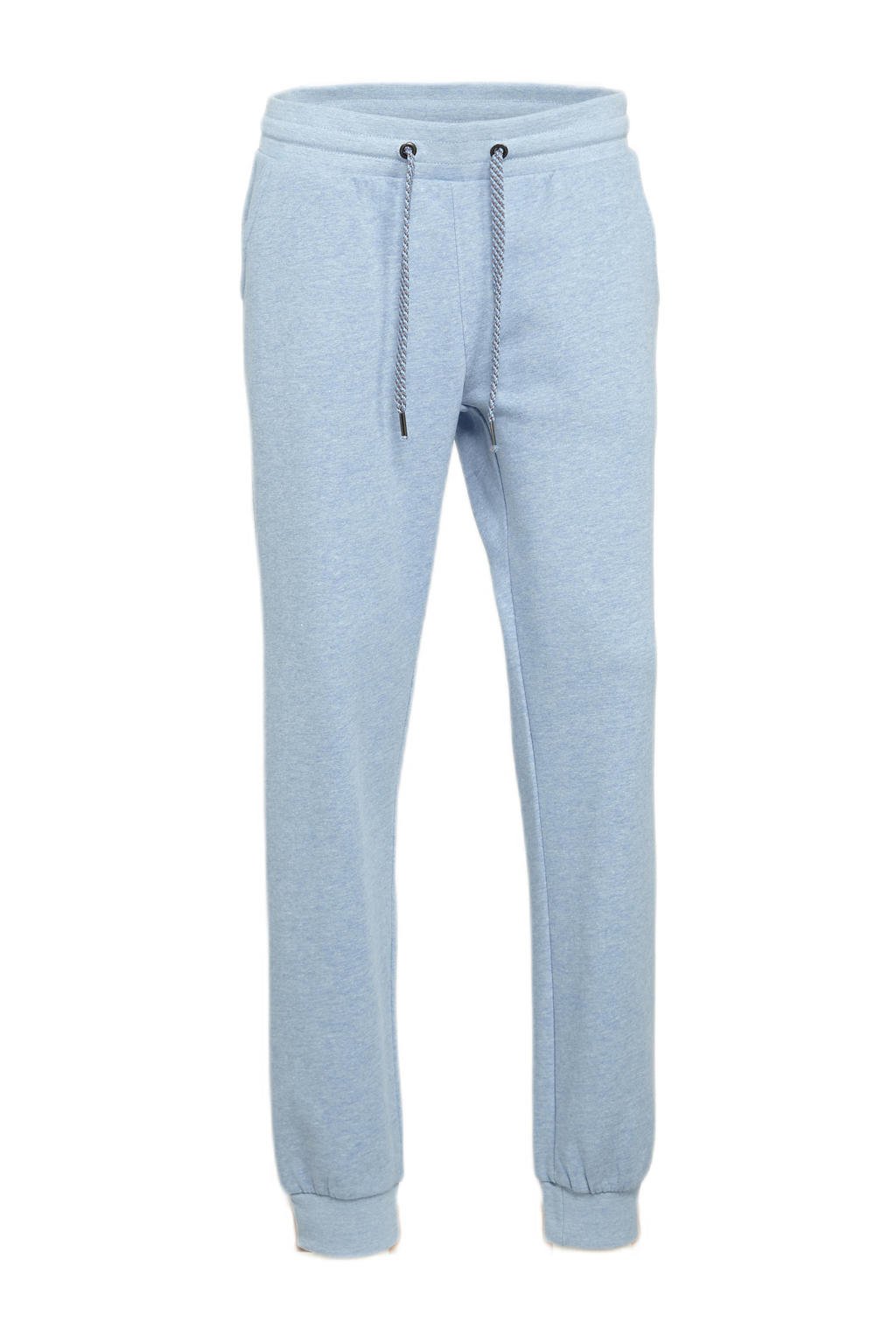 Lichtblauwe dames Donnay trainingsbroek van polyester met regular fit, regular waist en elastische tailleband met koord