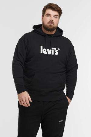 hoodie Plus Size met logo caviar
