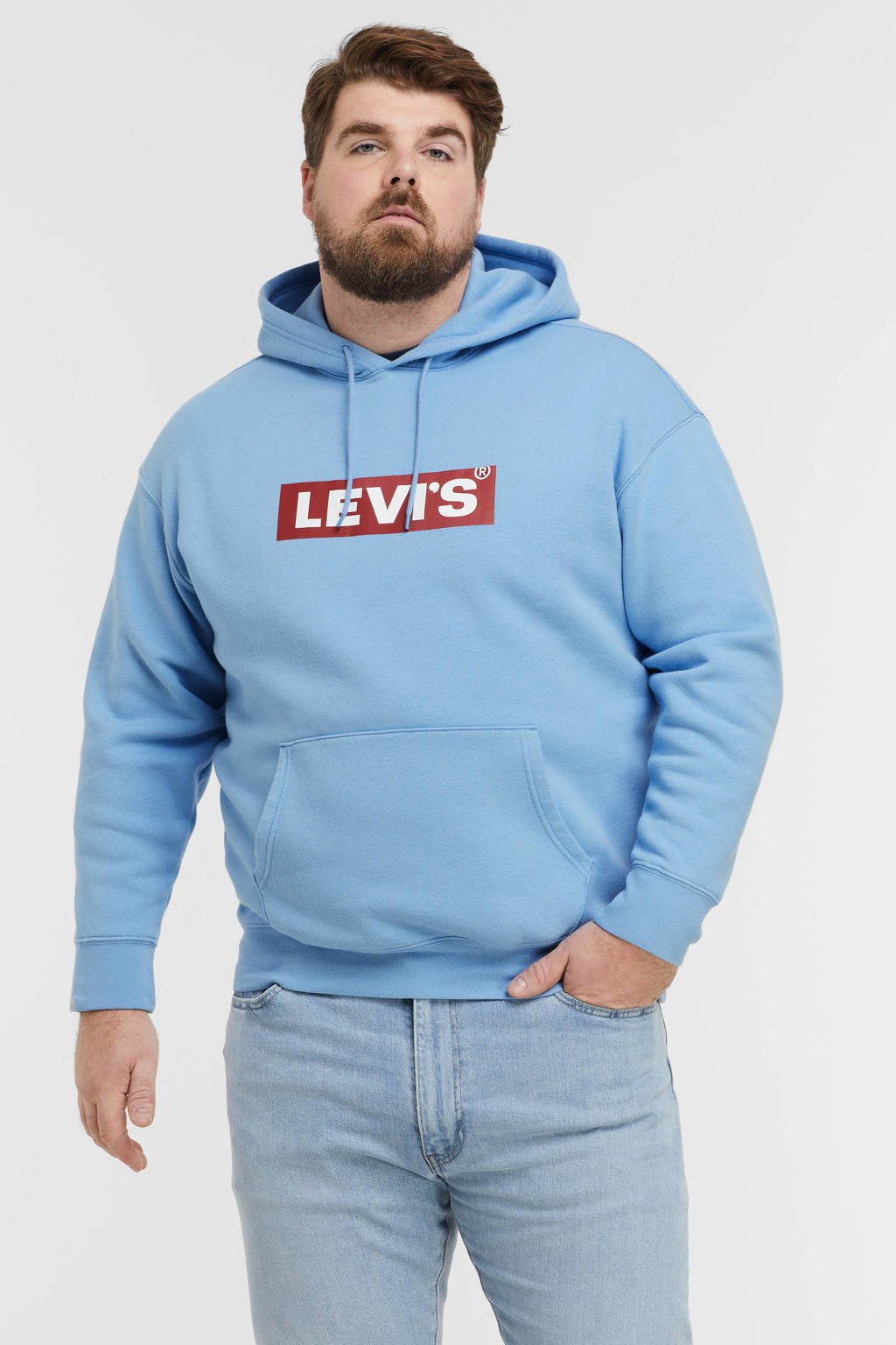 Levi's Big and Tall hoodie Plus Size met logo della robia