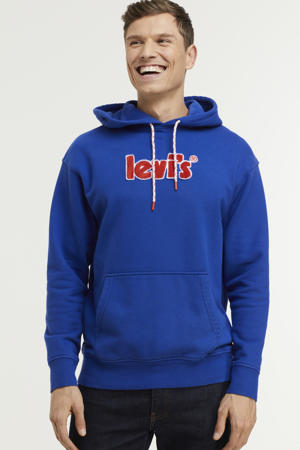 hoodie met logo surf blue
