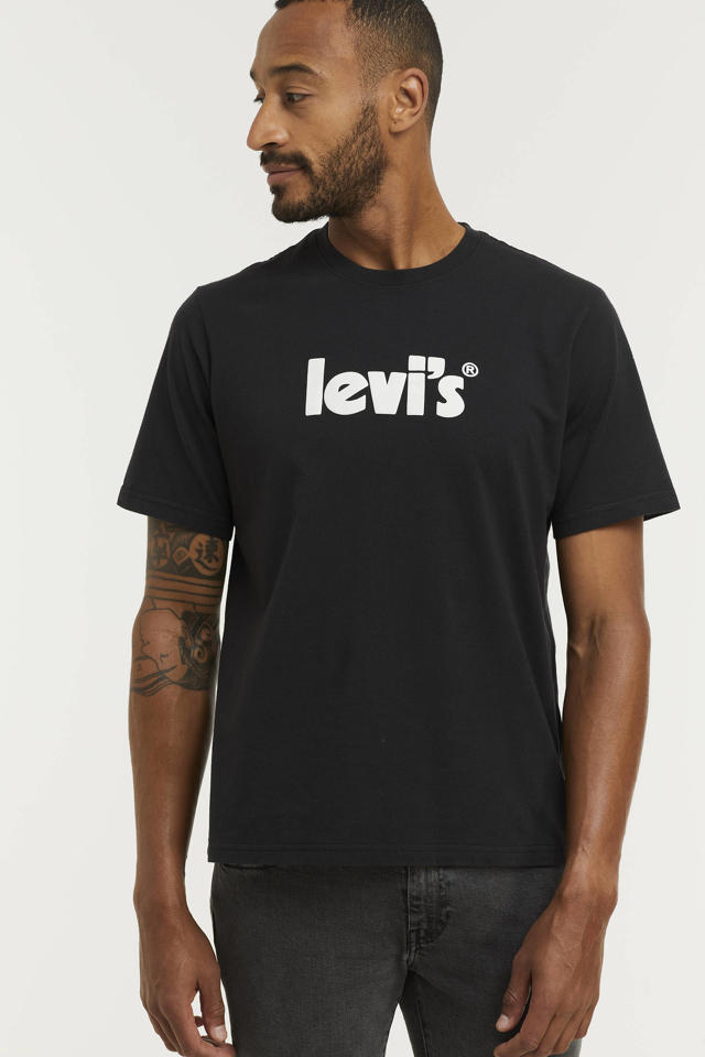 fabriek Schatting Uitgestorven Levi's T-shirt met logo caviar | wehkamp