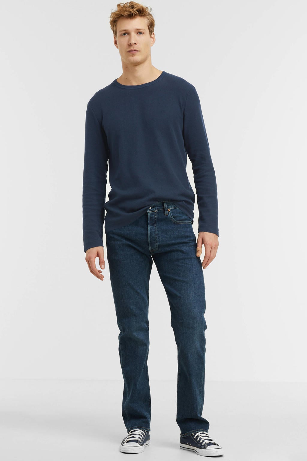 Levi's 501 straight leg jeans bulldog sky