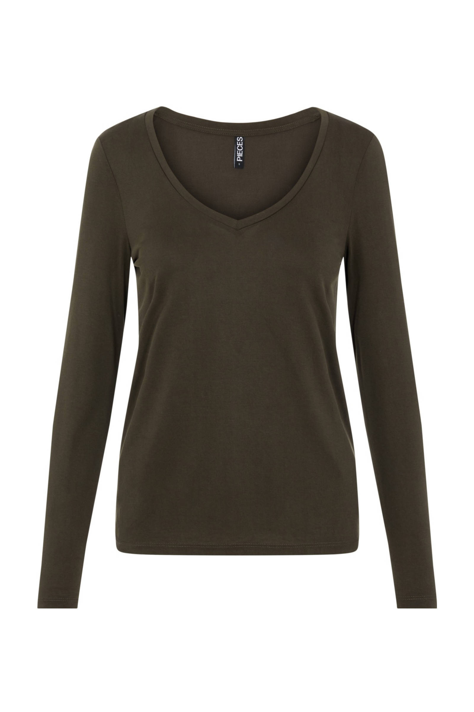 PIECES longsleeve antraciet