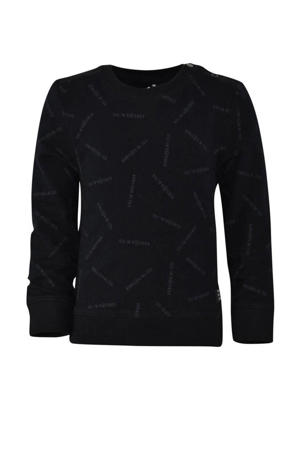sweater Thierry met all over print zwart