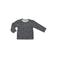 Born by Kiddo United baby longsleeve met katoen antraciet/wit