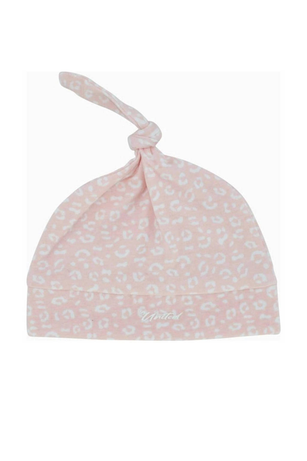 Born by Kiddo United muts Cheetah Soft pink, Roze/wit