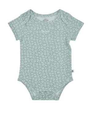 romper mintgroen/witt