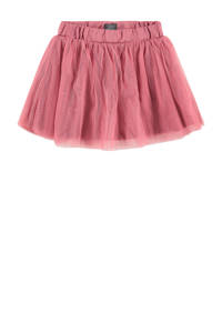 Roze meisjes Babyface rok gemaakt van stretchkatoen en met elastische inzet