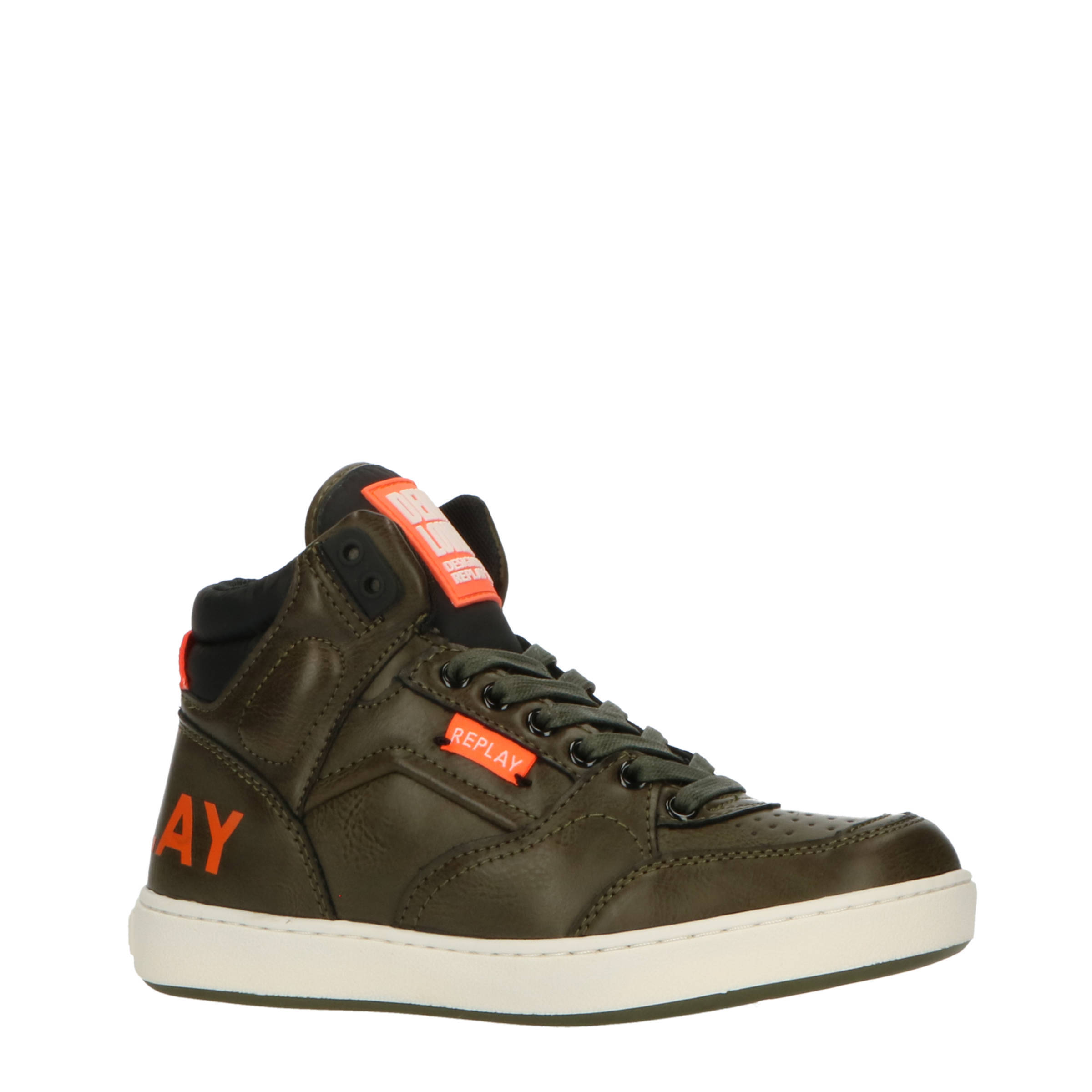 Groene hoge sneakers - Heren | MANFIELD