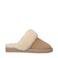 Manfield suède pantoffels beige