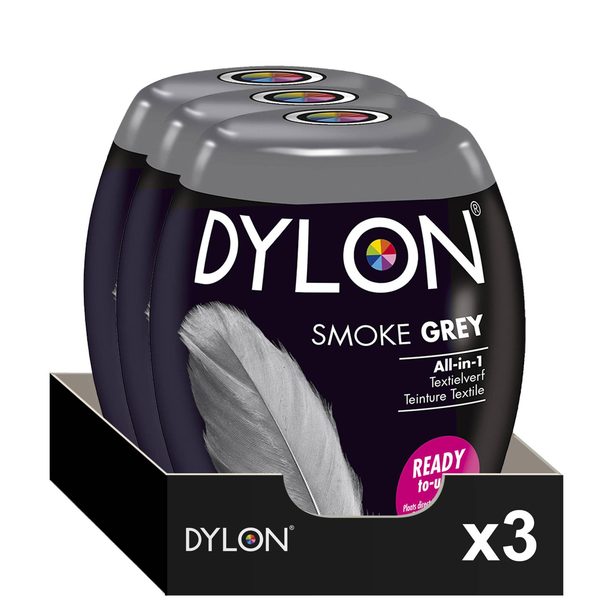 heb vertrouwen Kwestie Elektricien Dylon Pod - Smoke Grey textielverf - 350 gram | wehkamp