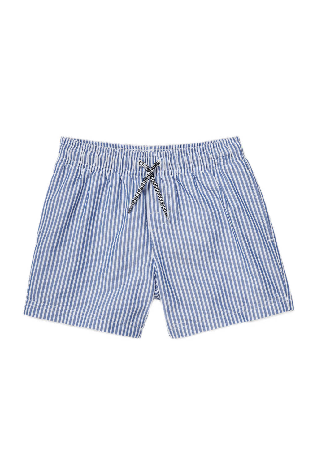 C&A Rodeo gestreepte zwemshort blauw/wit, Blauw/wit