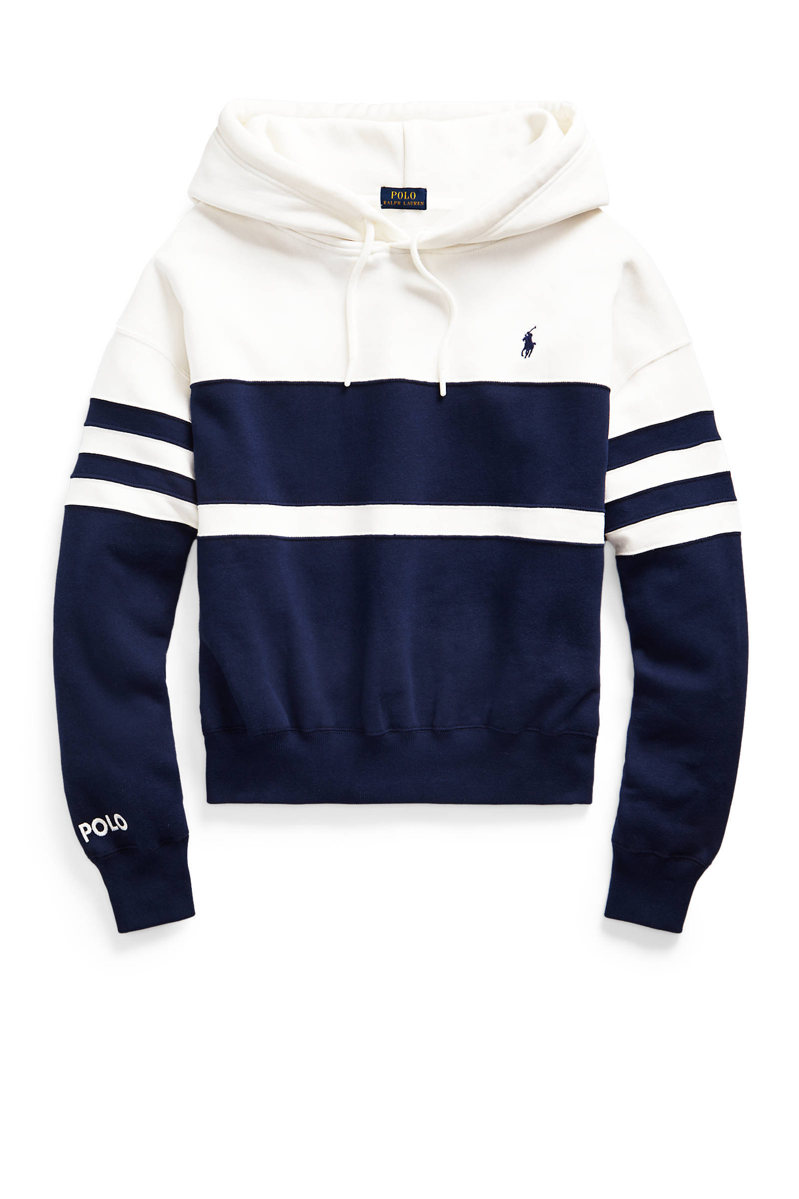 POLO Ralph Lauren hoodie blauw/wit | wehkamp