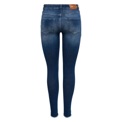 ONLY skinny jeans ONLBLUSH dark blue denim regular afbeelding