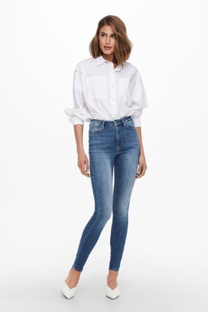 high waist skinny jeans ONLFOREVER medium blue denim