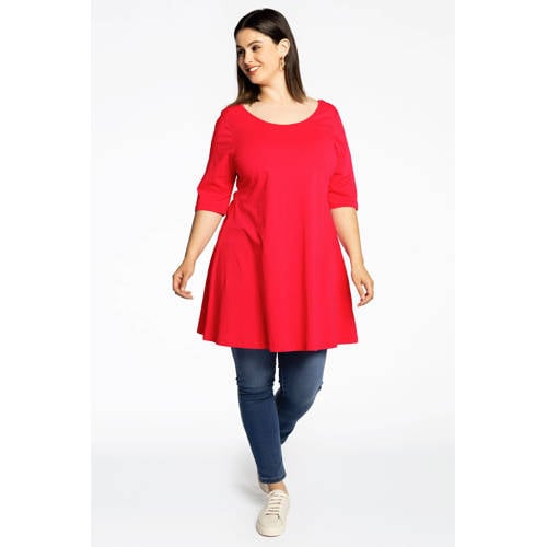 YOEK tuniek COTTON rood afbeelding
