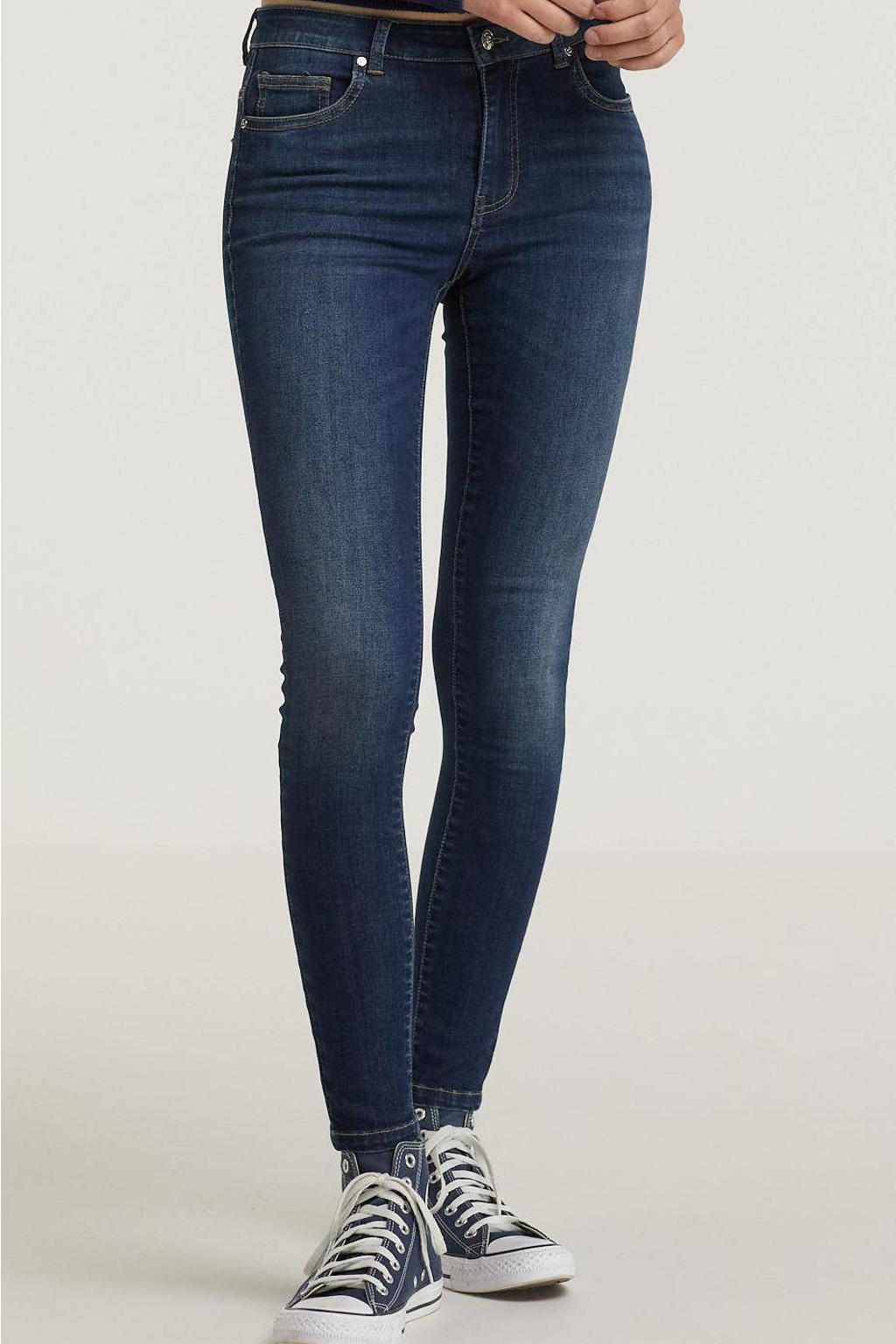 ONLY extra low waist skinny jeans ONLCORAL dark medium blue denim