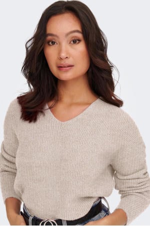 gebreide trui ONLCAMILLA beige
