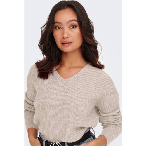 ONLY gebreide trui ONLCAMILLA beige afbeelding