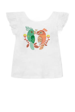 T-shirt van biologisch katoen wit