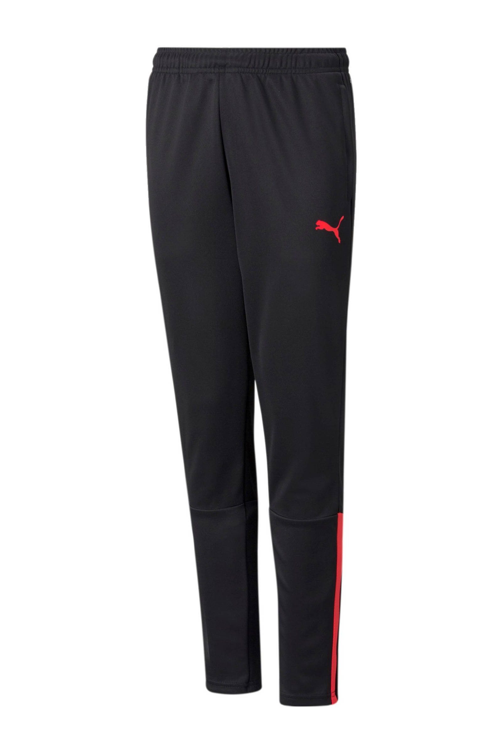 Puma trainingsbroek zwart/roze | wehkamp