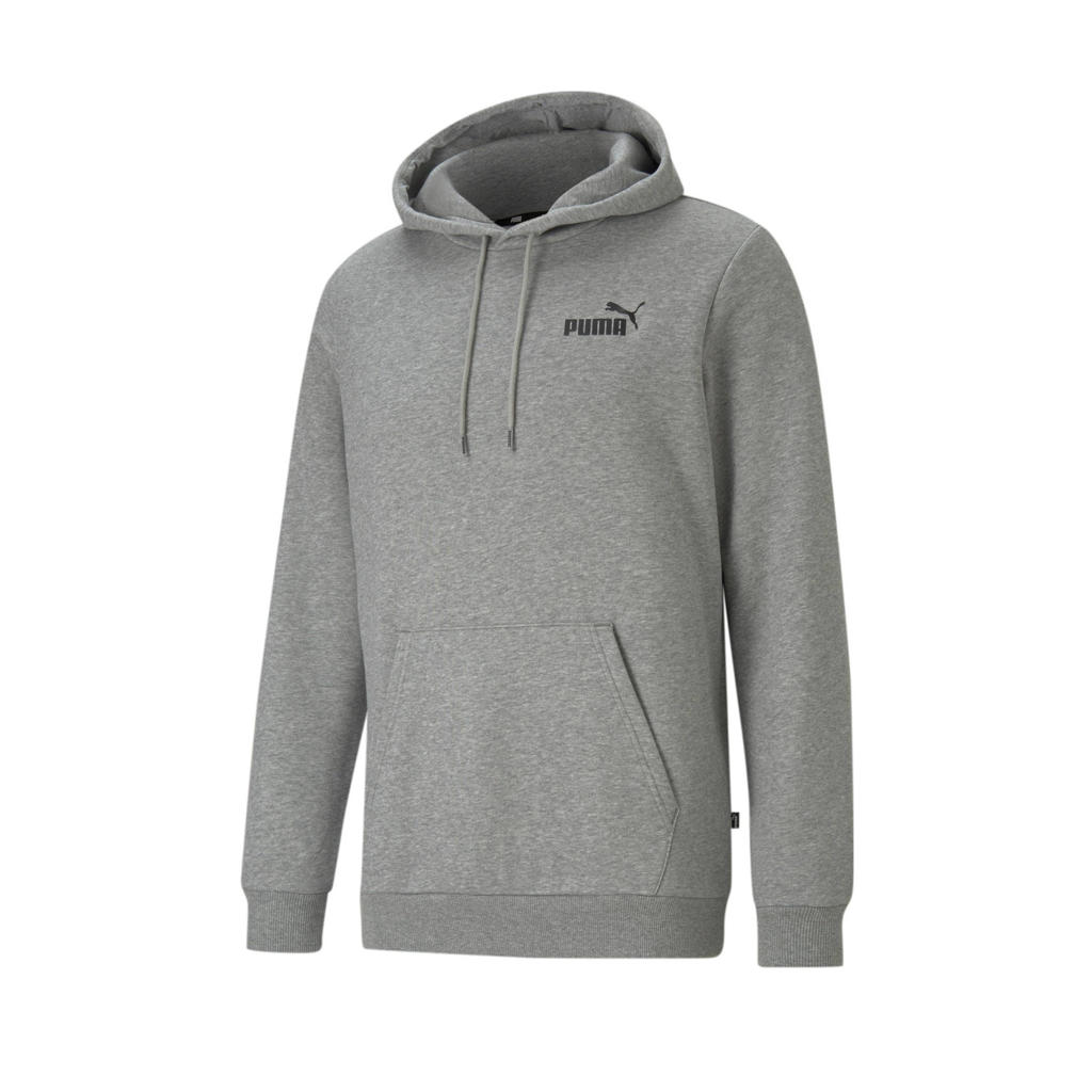 Puma hoodie met logo grijs melange