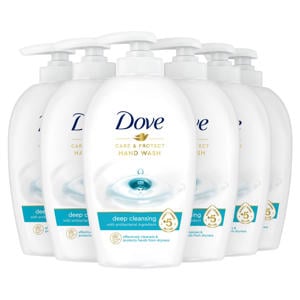 Wehkamp Dove Care & Protect Verzorgende handzeep - 6 x 250 ml - voordeelverpakking aanbieding