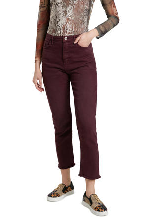 cropped bootcut jeans aubergine