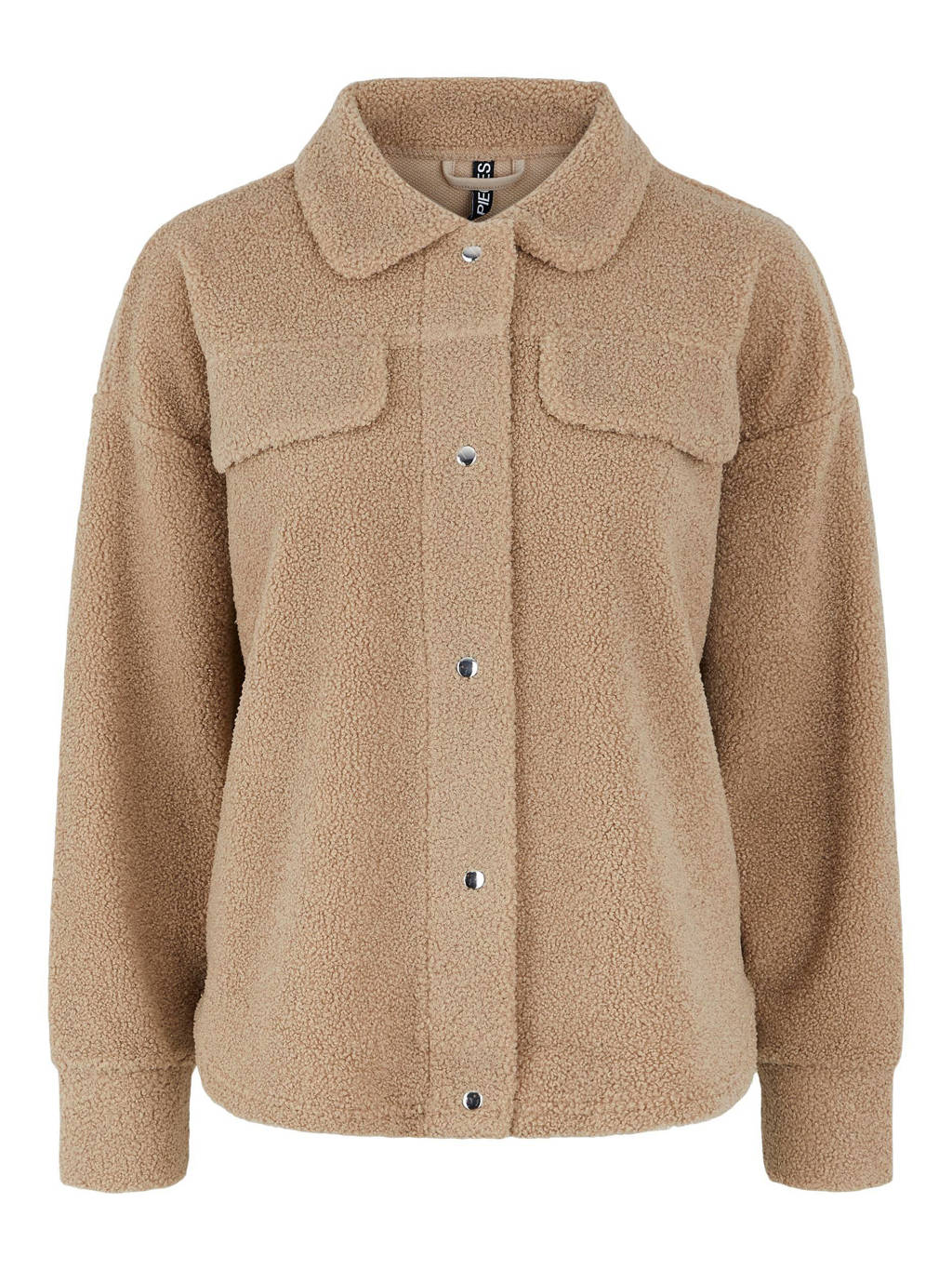 PIECES teddy jas PCCARMELLO beige, Beige