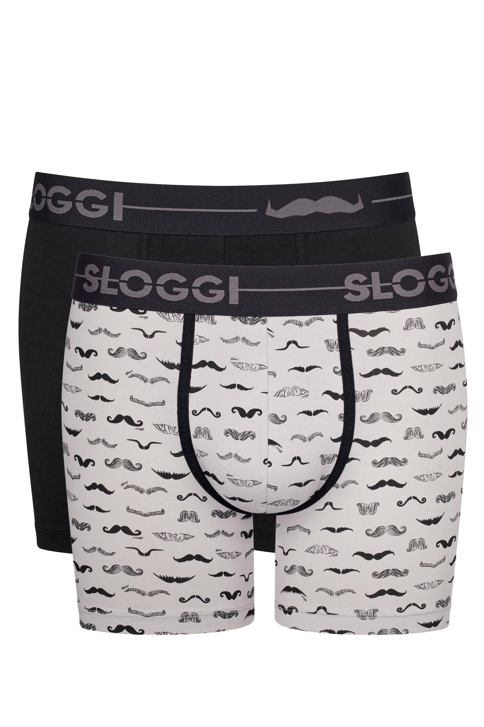Sloggi Men GO Short, heren boxers (3-pack), zwart, blauw, grijs - Gratis  verzending en retour