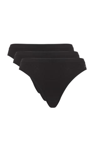 slip Rio (set van 3) zwart