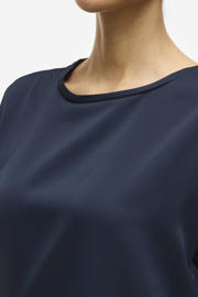 thumbnail: VILA satijnen top VIELLETTE donkerblauw