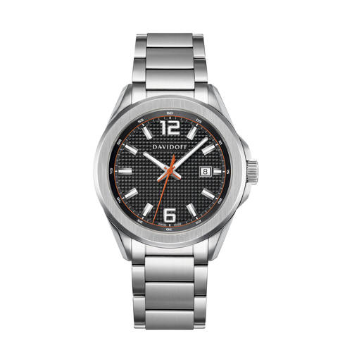 Davidoff horloge Essentials No. 3 zilverkleurig