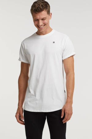 regular fit T-shirt van biologisch katoen wit