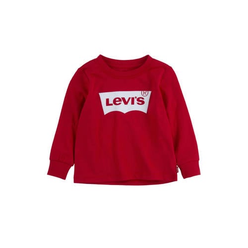 Levi's Kids longsleeve Batwing met logo rood afbeelding