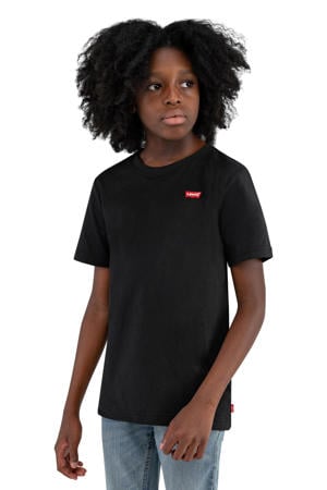 batwing chest T-shirt - zwart