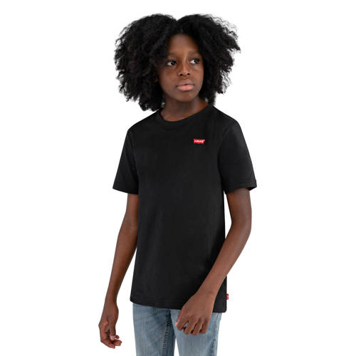 Levi's Kids basic T-shirt Batwing chest zwart afbeelding