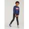 Levi's Kids sweater Batwing met logo donkerblauw