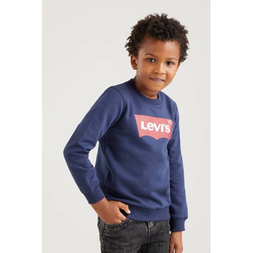 Levi's Kids sweater Batwing met logo donkerblauw afbeelding