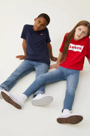 thumbnail: Levi's Kids basic T-shirt Batwing chest met logo donkerblauw