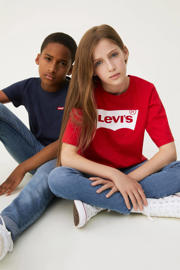 thumbnail: Levi's Kids basic T-shirt Batwing chest met logo donkerblauw