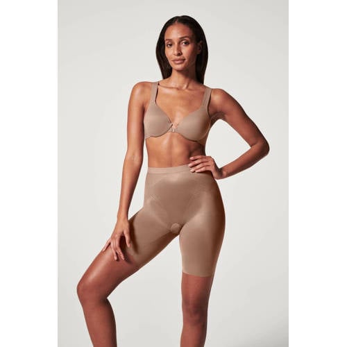SPANX Thinstincts 2.0 medium corrigerende Mid-Thigh short donkerbeige afbeelding