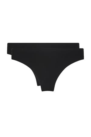 seamless string (set van 2) zwart
