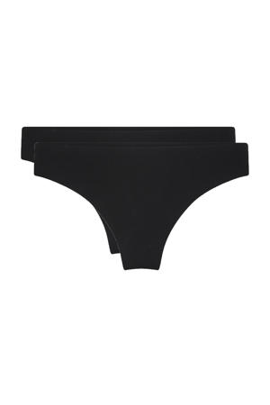 seamless string (set van 2) zwart